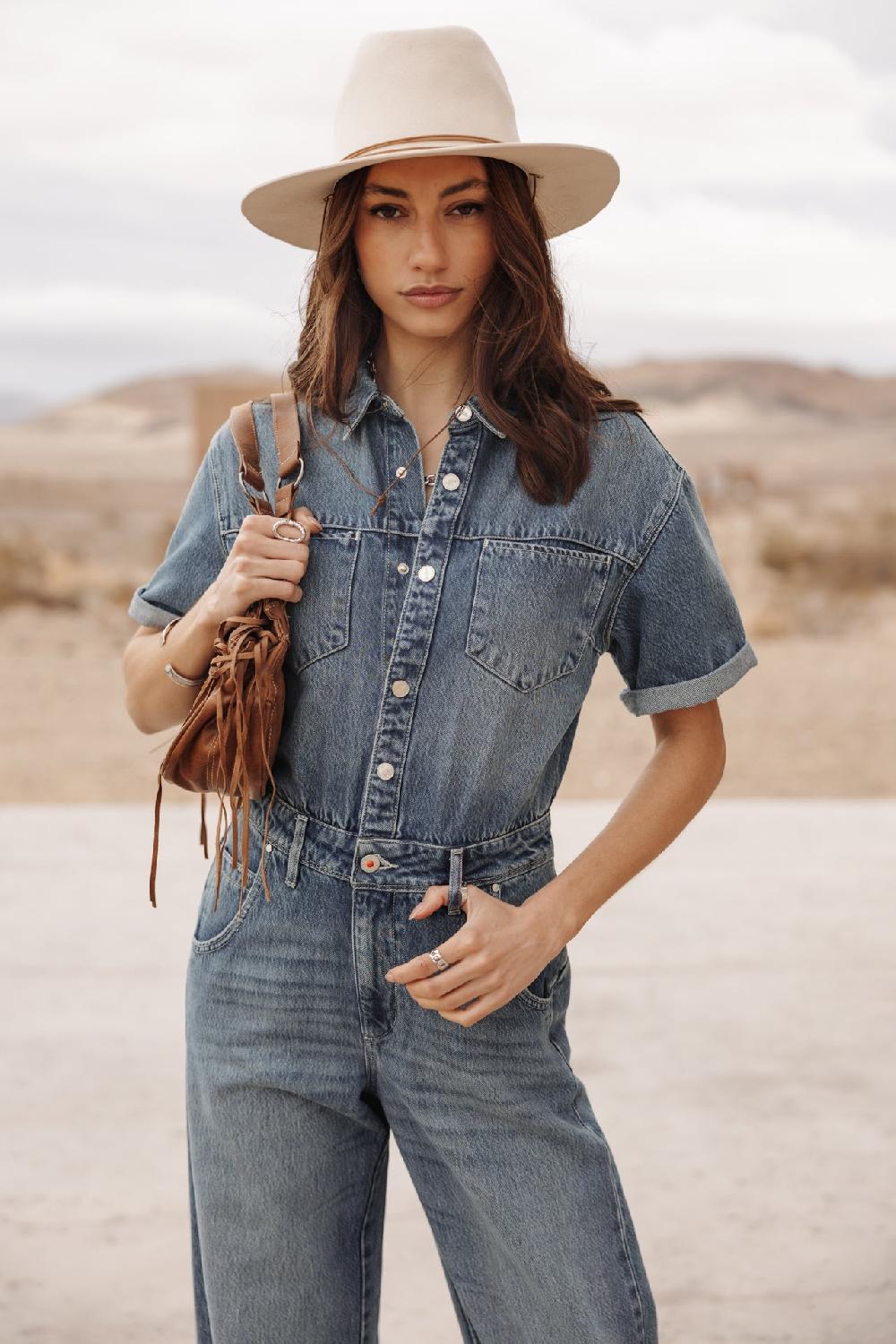 Freeman T. Porter Emily Denim Combinaison En Denim Femme Sevillanas