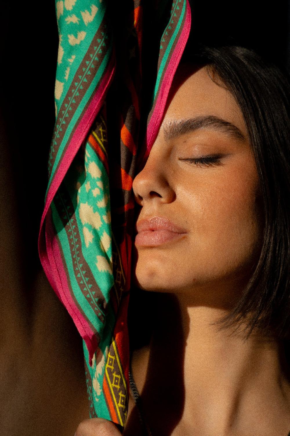 Freeman T. Porter Fathia Desert Wildlife Big Foulard Imprimé Femme Vibrant Orange