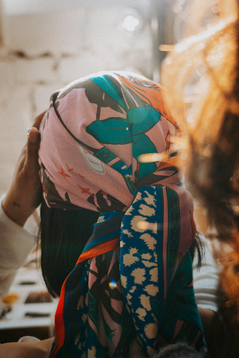 Freeman T. Porter Fathia Desert Wildlife Small Foulard Imprimé Femme Pink Frosting