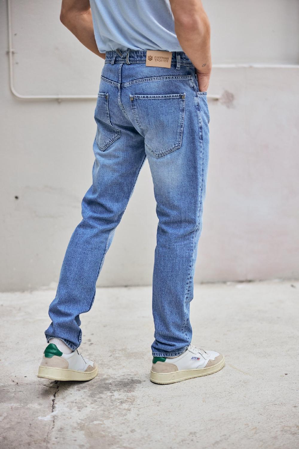 Freeman T. Porter Felix Denim Jeans Droit Homme Balik Light