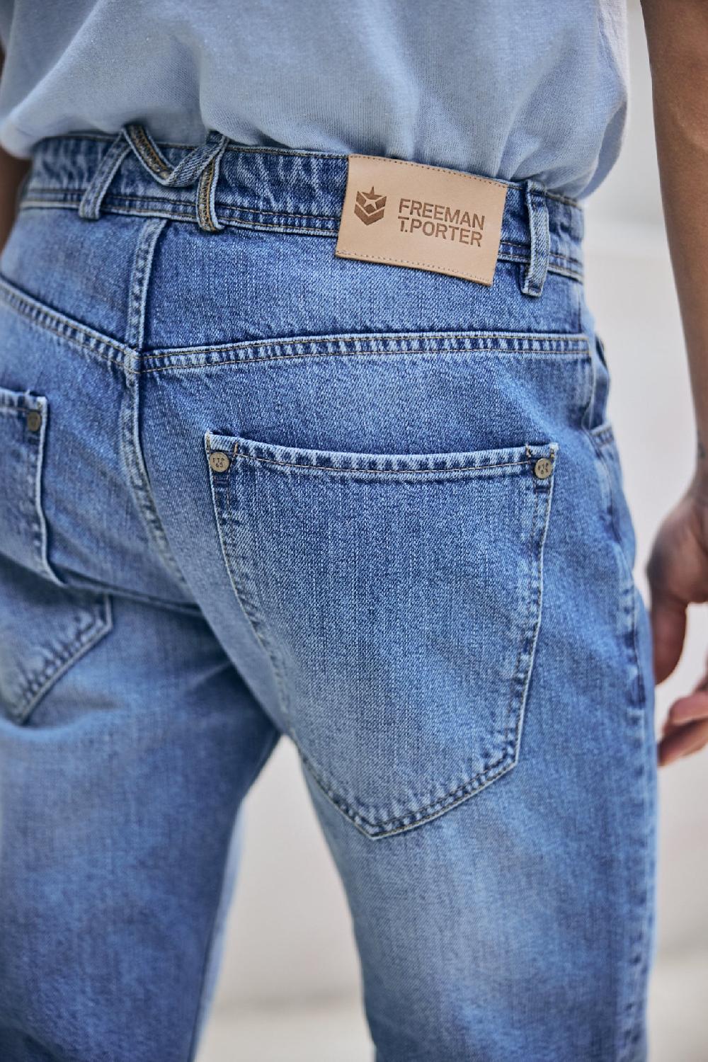 Freeman T. Porter Felix Denim Jeans Droit Homme Balik Light