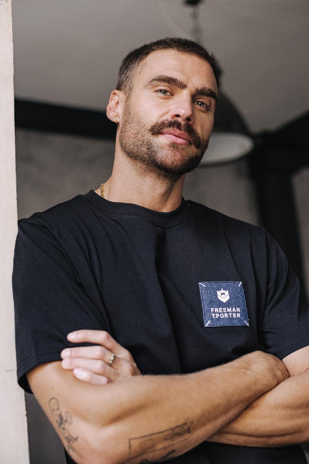 freeman t. porter Chuck Patch T-shirt Homme black