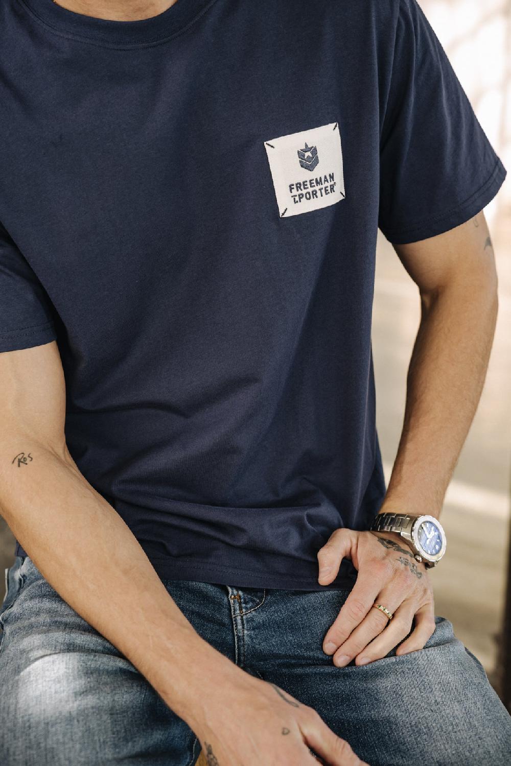 Freeman T. Porter Chuck Patch T-shirt Homme Navy