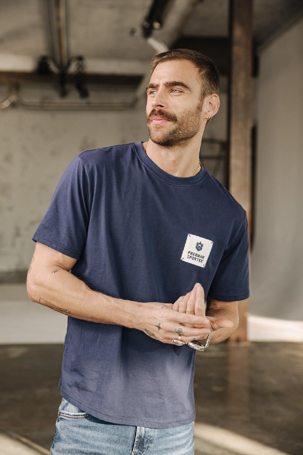 freeman t. porter Chuck Patch T-shirt Homme navy