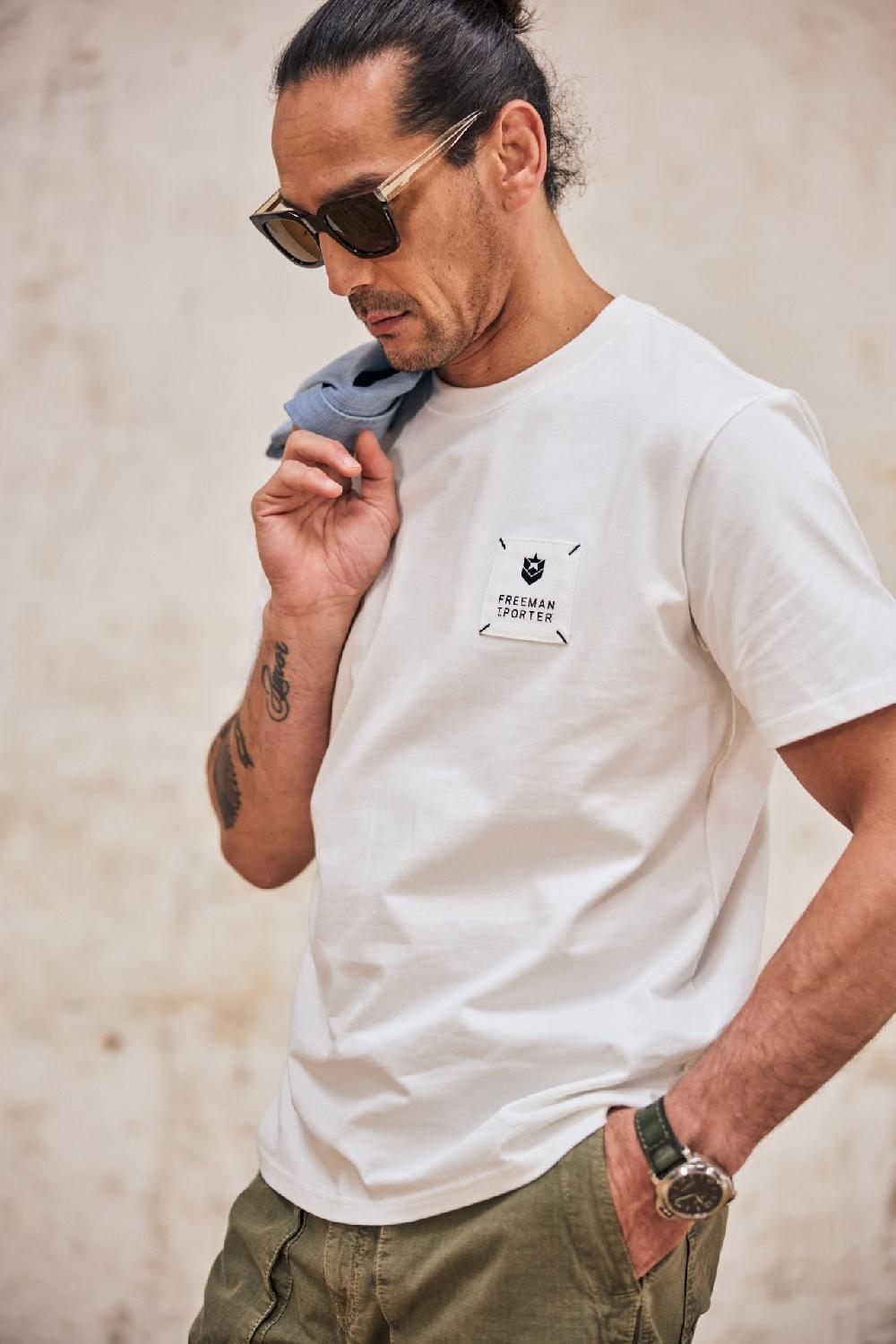 freeman t. porter Chuck Patch T-shirt Homme white