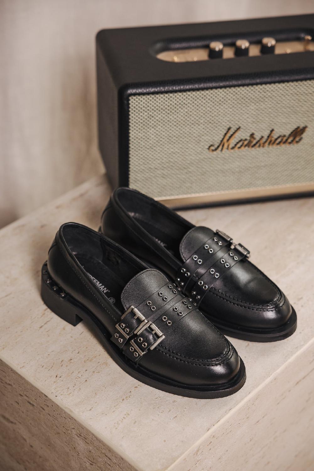 Freeman T. Porter Gemma Bis Mocassins Femme Black