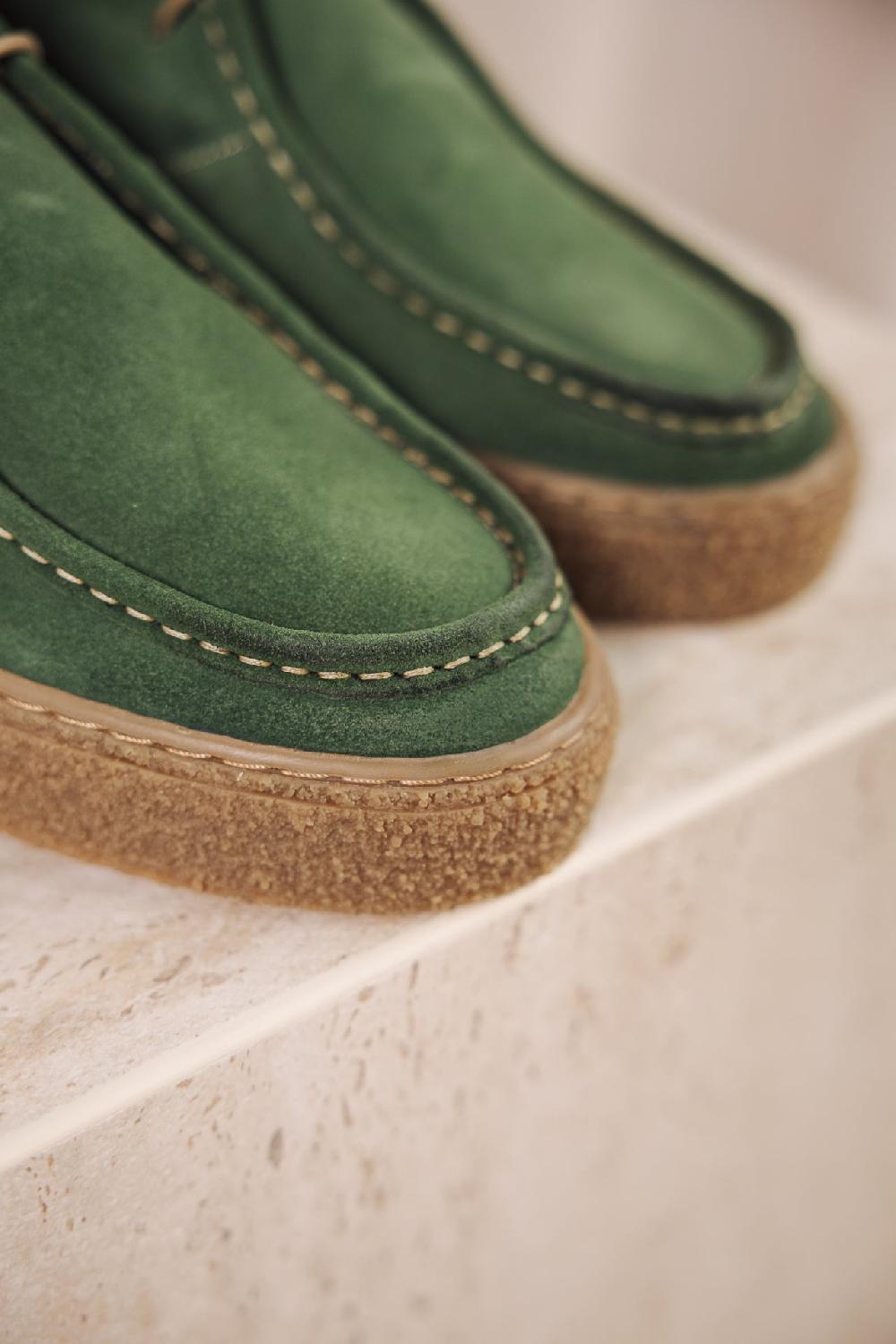 Freeman T. Porter Keo Suede Chaussures Homme Green