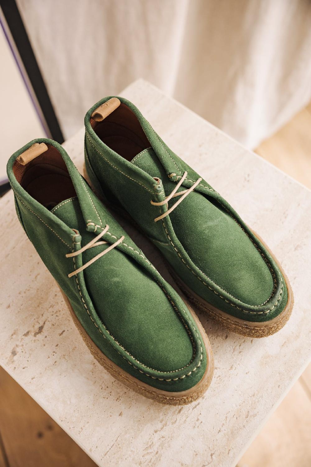 freeman t. porter Keo Suede Chaussures Homme green