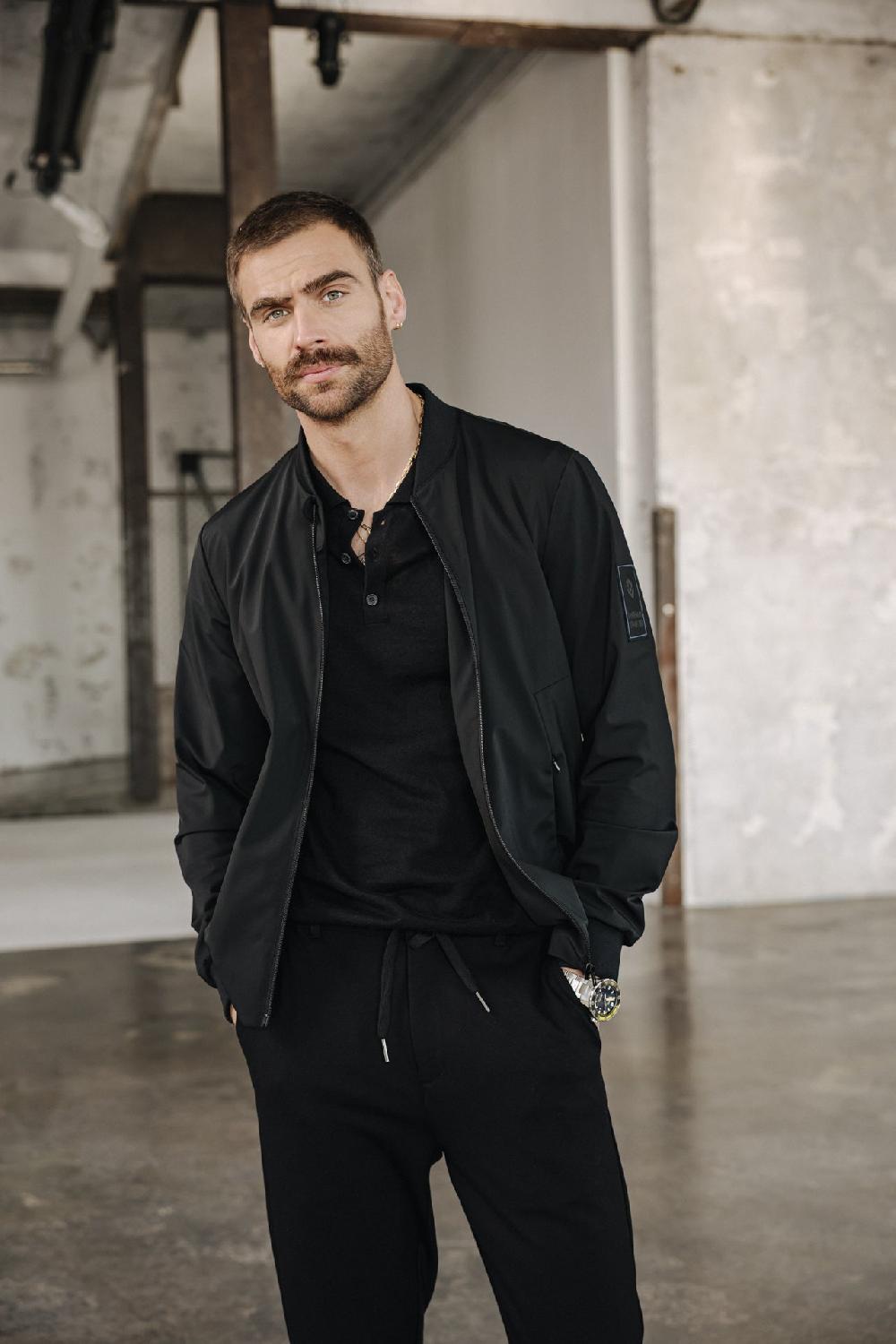 Freeman T. Porter Nelson Veste Bomber Homme Black