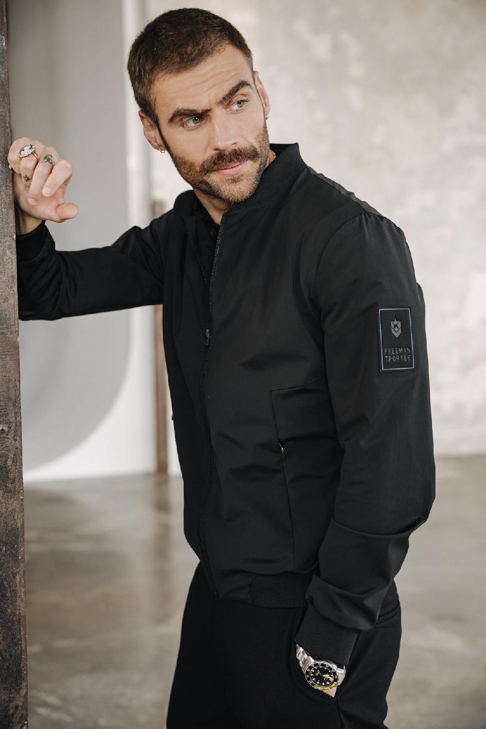 Freeman T. Porter Nelson Veste Bomber Homme Black