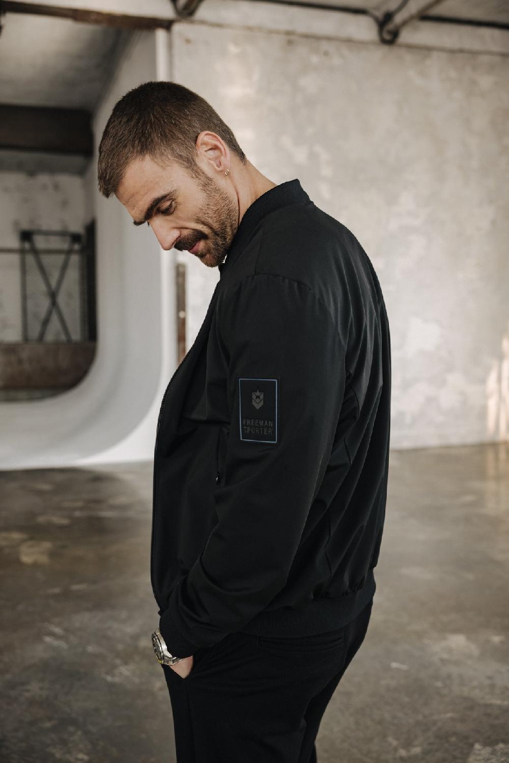 Freeman T. Porter Nelson Veste Bomber Homme Black