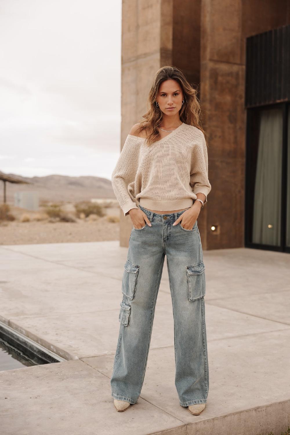 Freeman T. Porter Paross Pull En Résille Femme Gold