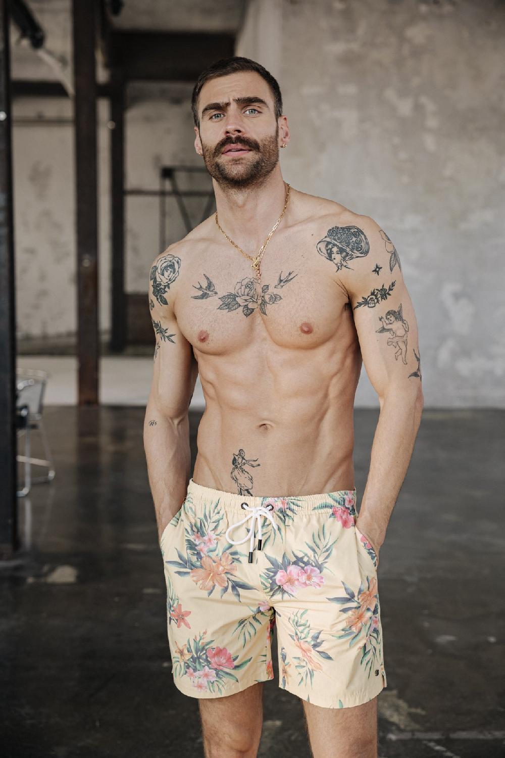 freeman t. porter Playa 1 Short Homme yellow