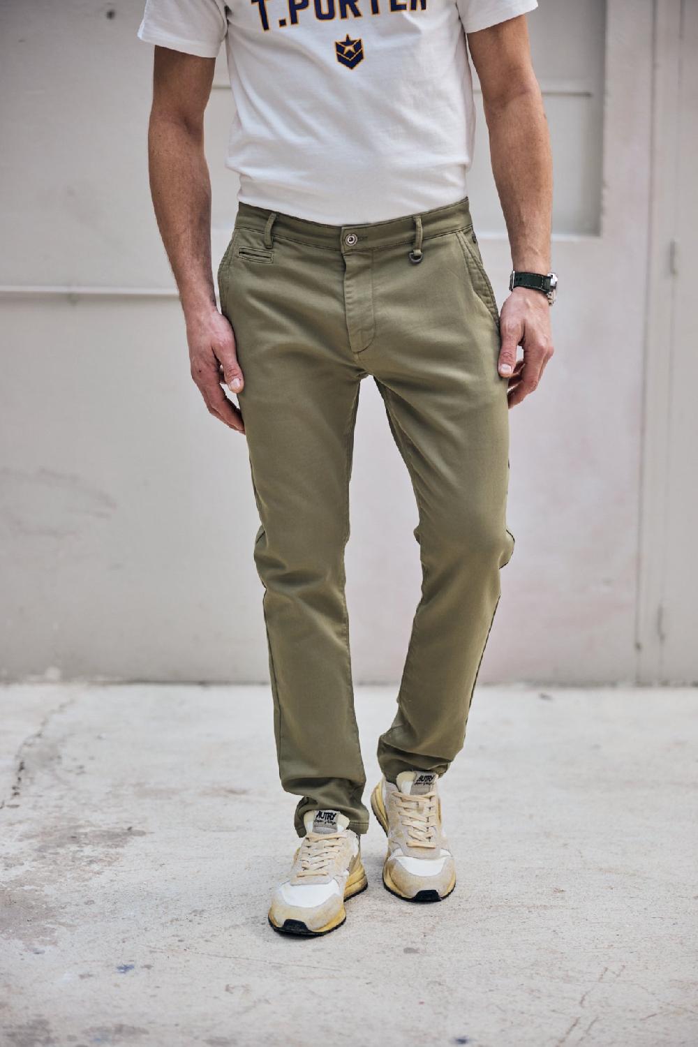 Freeman T. Porter Gino Epic Pantalon Chino Homme Deep Lichen Green