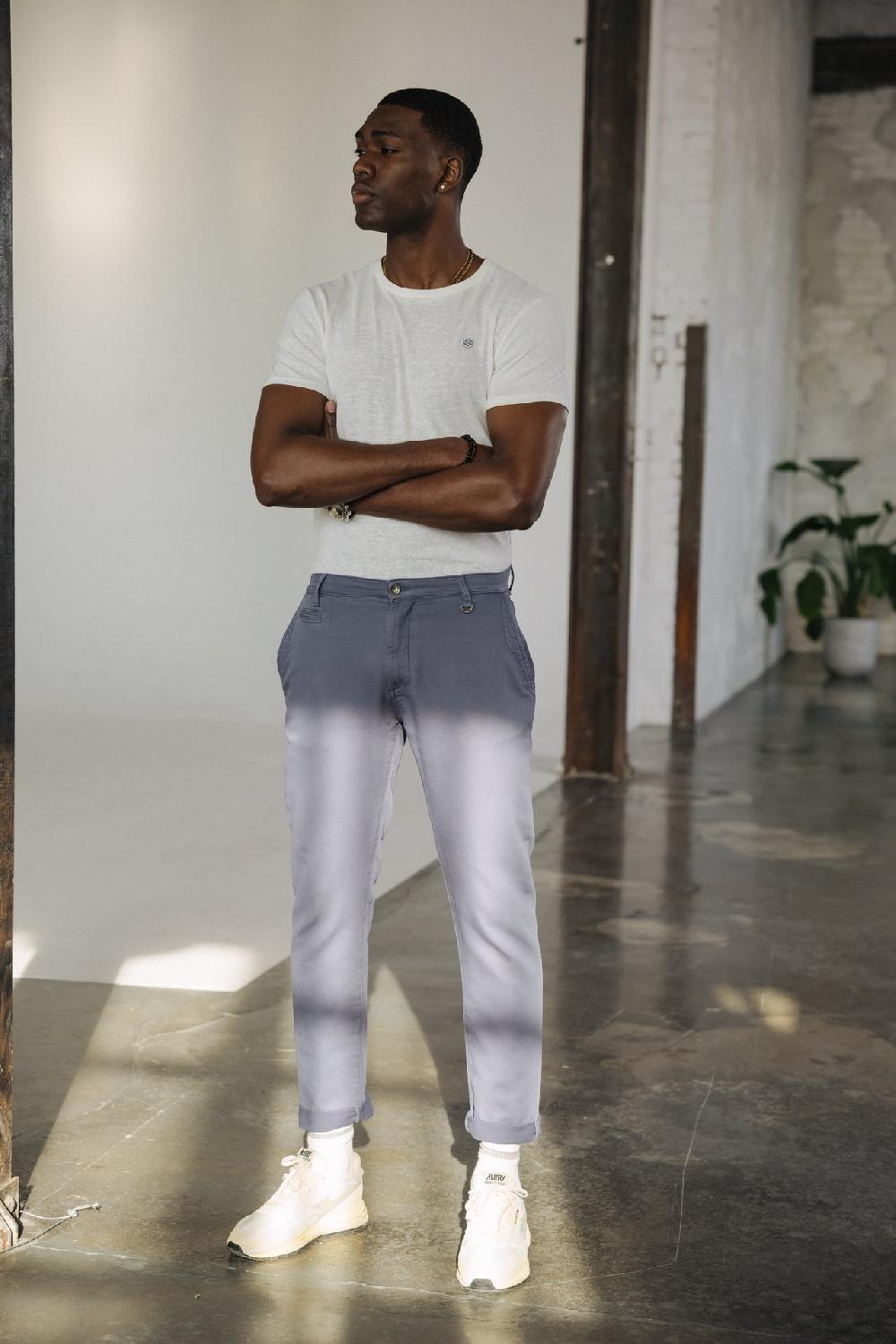 Freeman T. Porter Gino Epic Pantalon Chino Homme Vintage Indigo