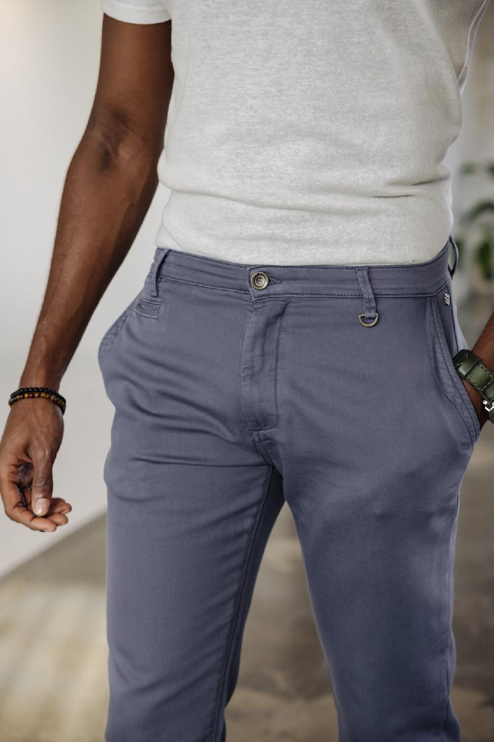Freeman T. Porter Gino Epic Pantalon Chino Homme Vintage Indigo