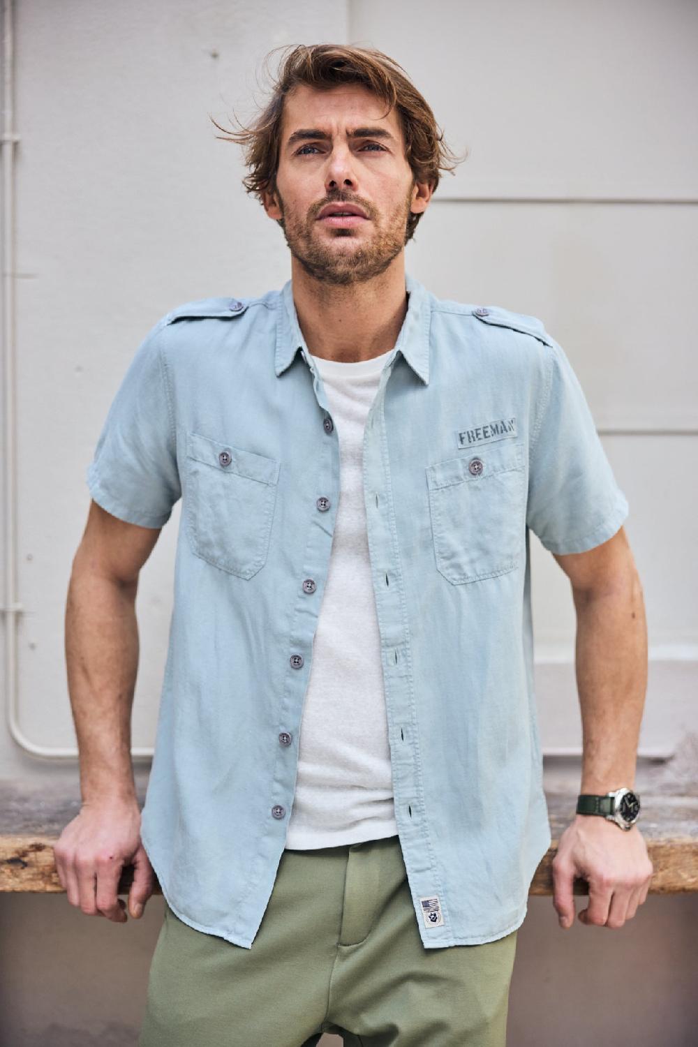 freeman t. porter Glenn Cosy Chemise ajustée Homme abyss