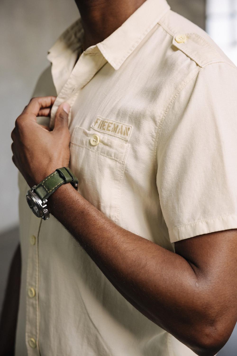 Freeman T. Porter Glenn Cosy Chemise Ajustée Homme Whitecap Gray