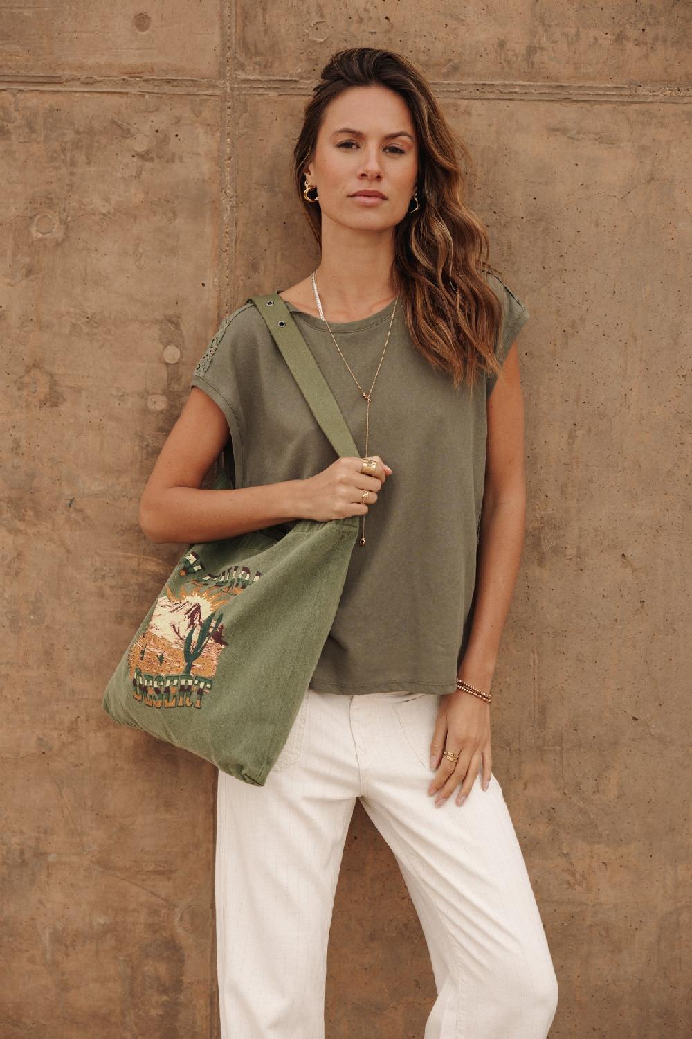 Freeman T. Porter Glenny Nevada Tote Bag Femme Khaki