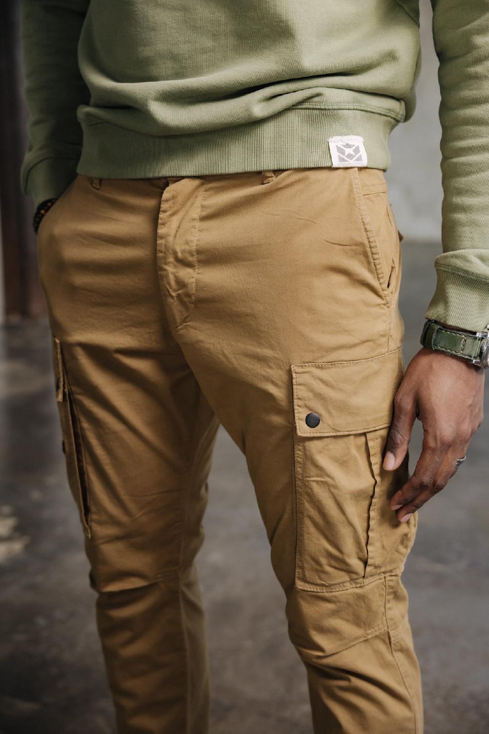 Freeman T. Porter Hugo Blunt Pantalon Cropped Homme Kelp