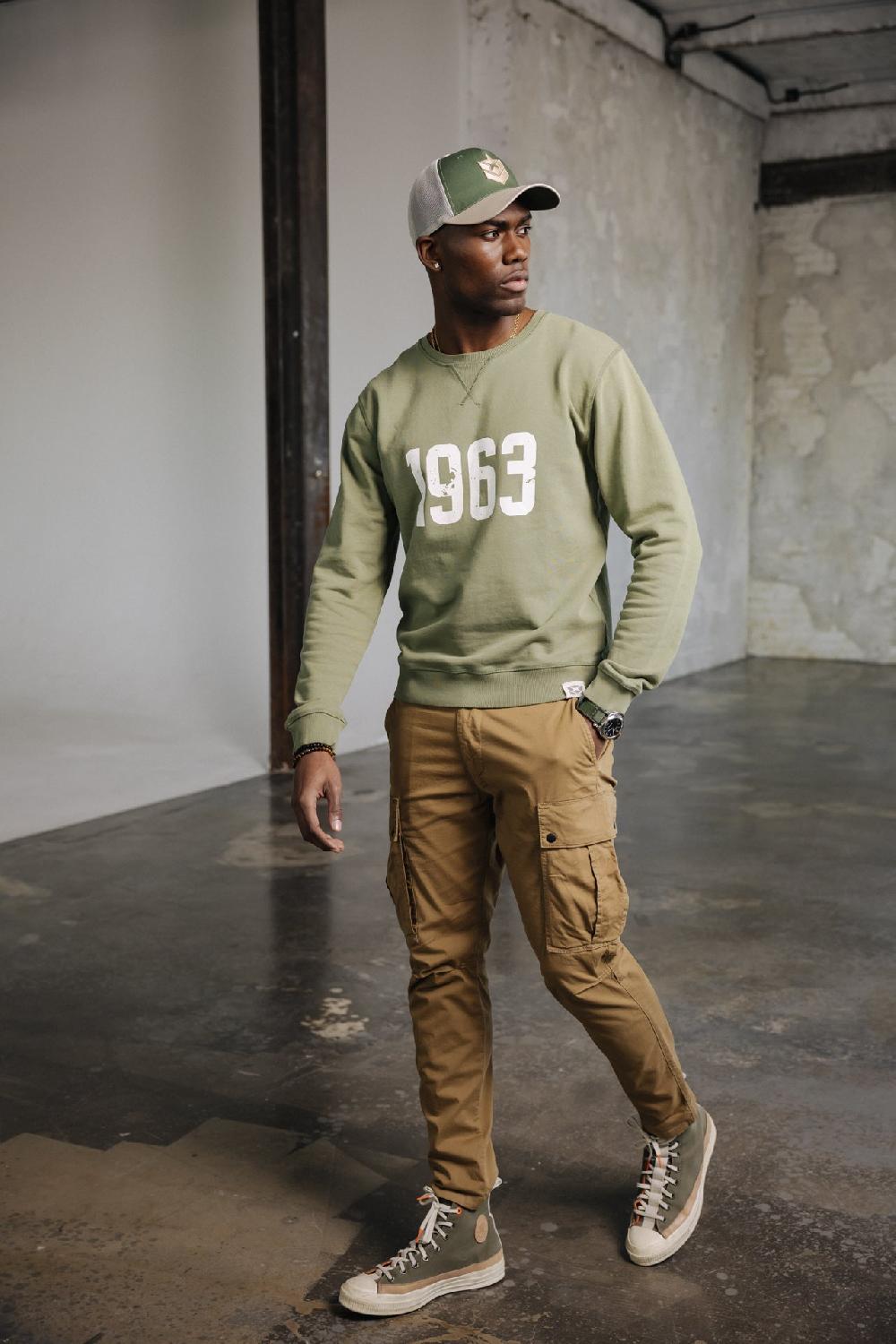 Freeman T. Porter Hugo Blunt Pantalon Cropped Homme Kelp