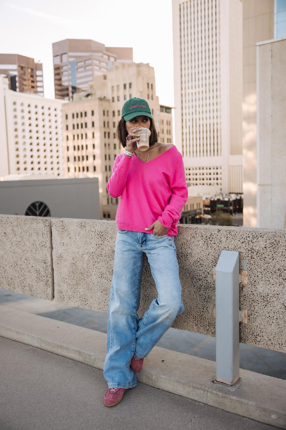 Freeman T. Porter Isabel Summer Pull Col V Femme Electric Fushia