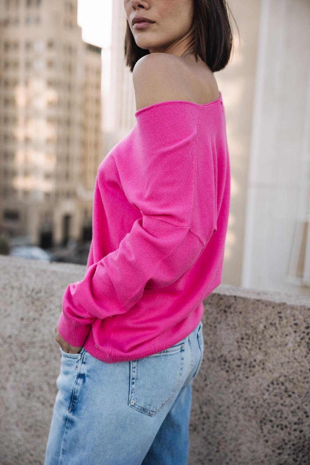 Freeman T. Porter Isabel Summer Pull Col V Femme Electric Fushia