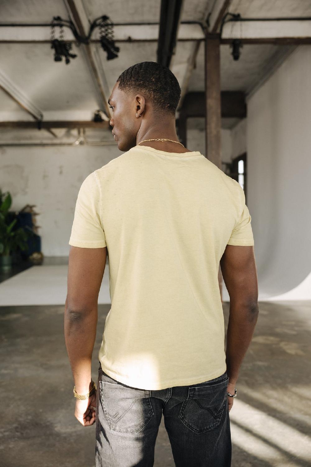 Freeman T. Porter Ivander Oil Dye T-shirt Homme Corn