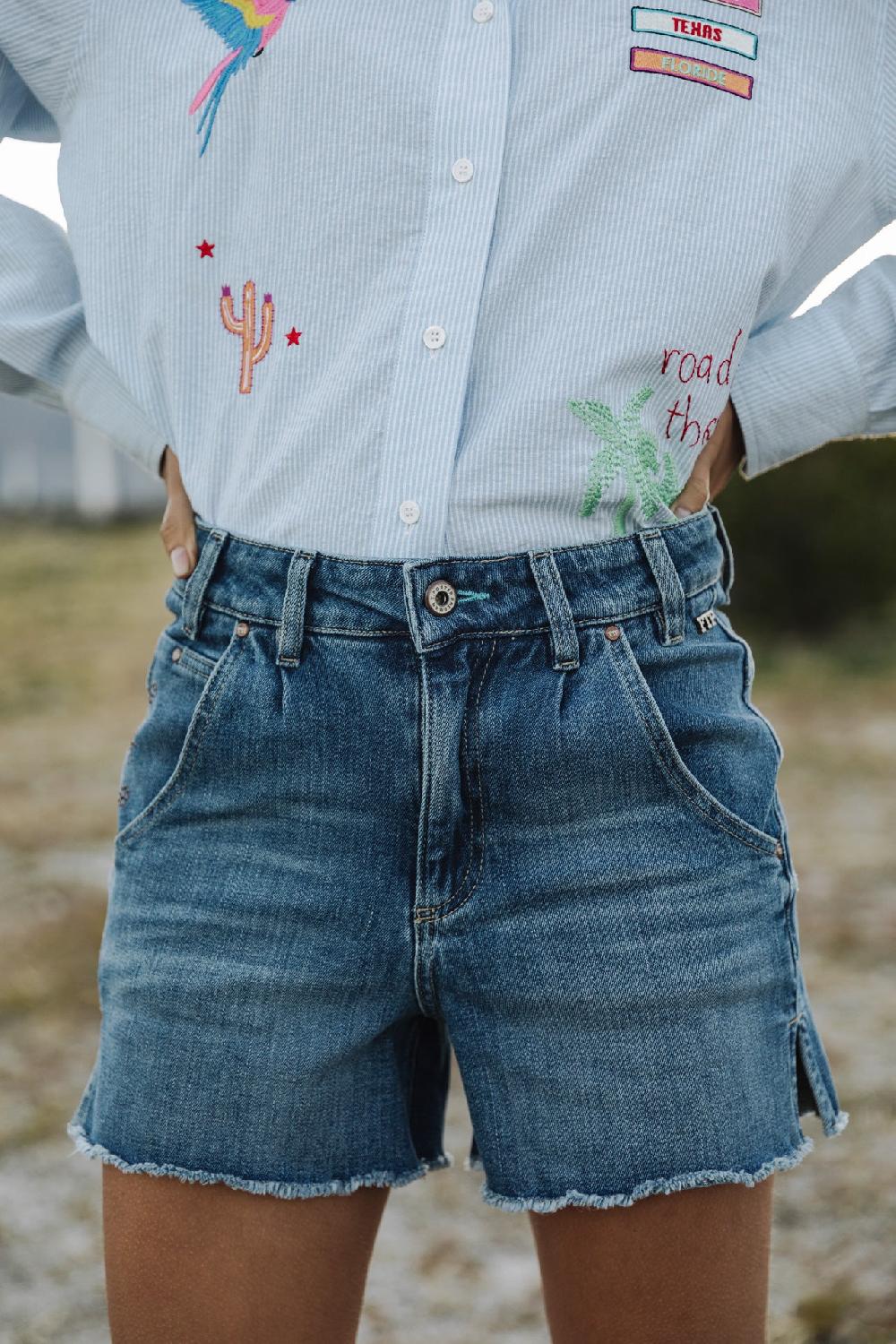 Freeman T. Porter Jade SDM Short Taille Haute Femme Portofino