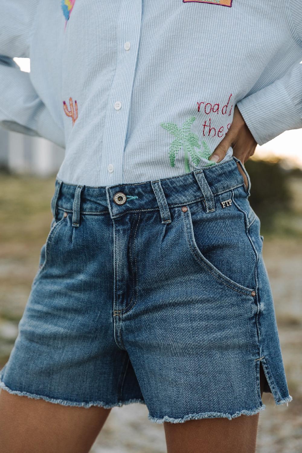 Freeman T. Porter Jade SDM Short Taille Haute Femme Portofino