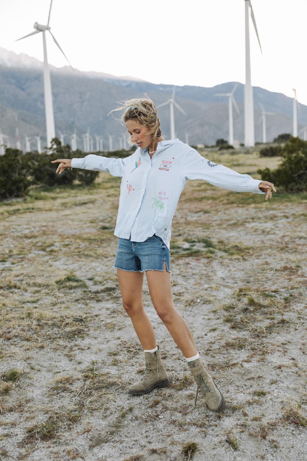 Freeman T. Porter Jade SDM Short Taille Haute Femme Portofino