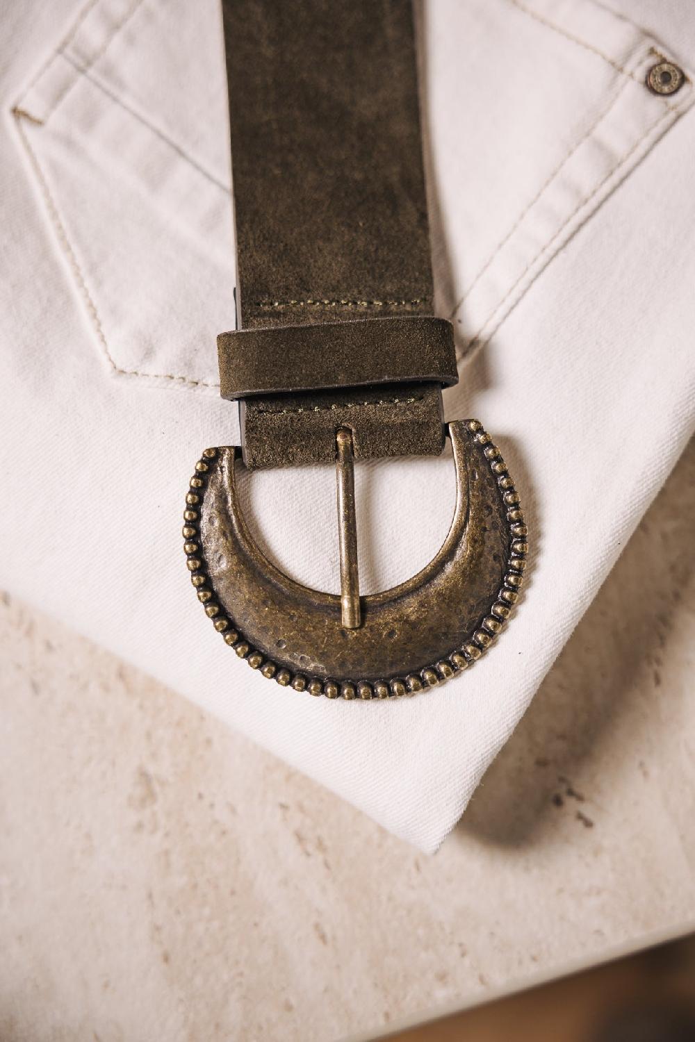 Freeman T. Porter Jalma Ceinture En Cuir Femme Khaki