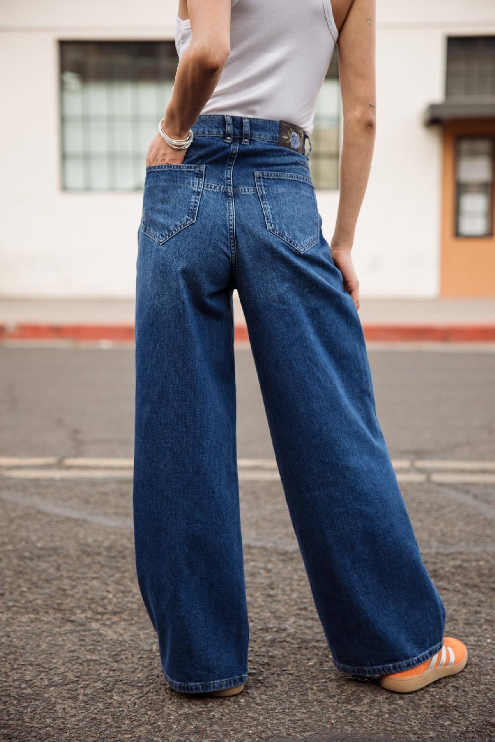 Freeman T. Porter Jane Denim Jeans Large Femme Pueblo