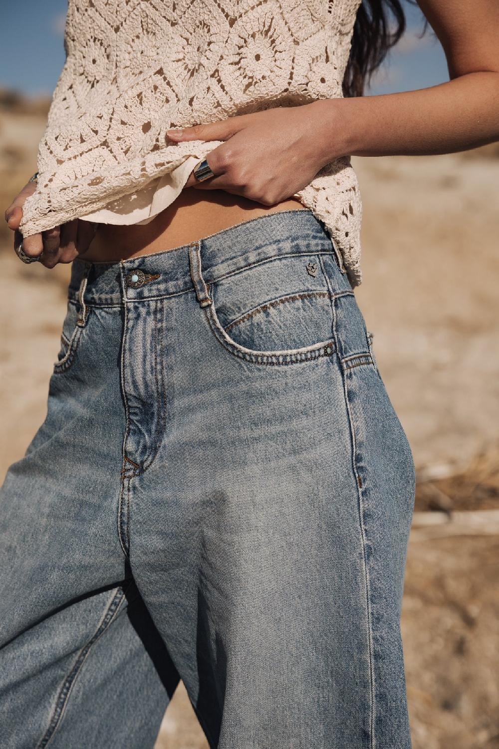 Freeman T. Porter Jane Denim Jeans Large Femme Syracuse