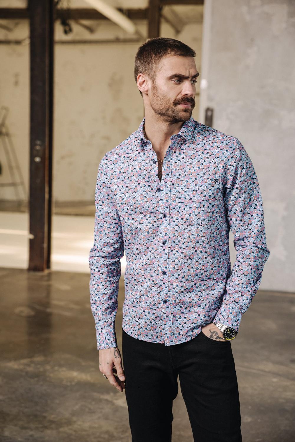 Freeman T. Porter Jeremiah Cosmos Chemise Straight Homme Original