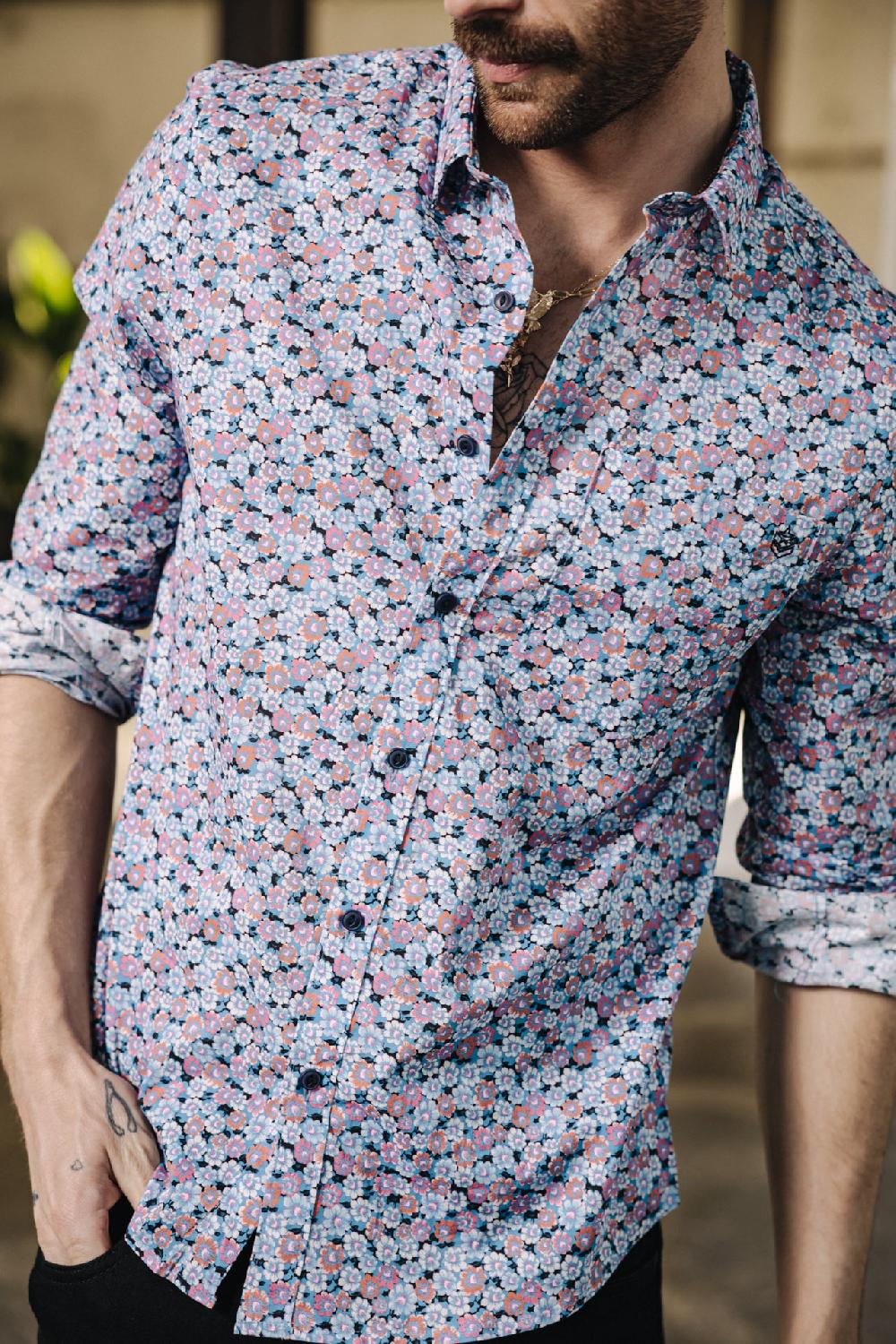 Freeman T. Porter Jeremiah Cosmos Chemise Straight Homme Original