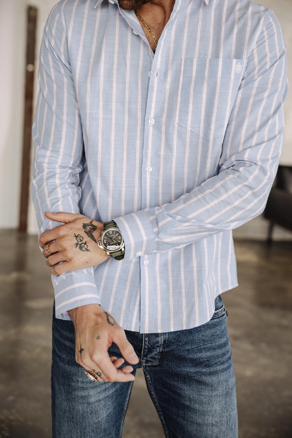 Freeman T. Porter Jeremiah Shore Chemise Straight Homme Original