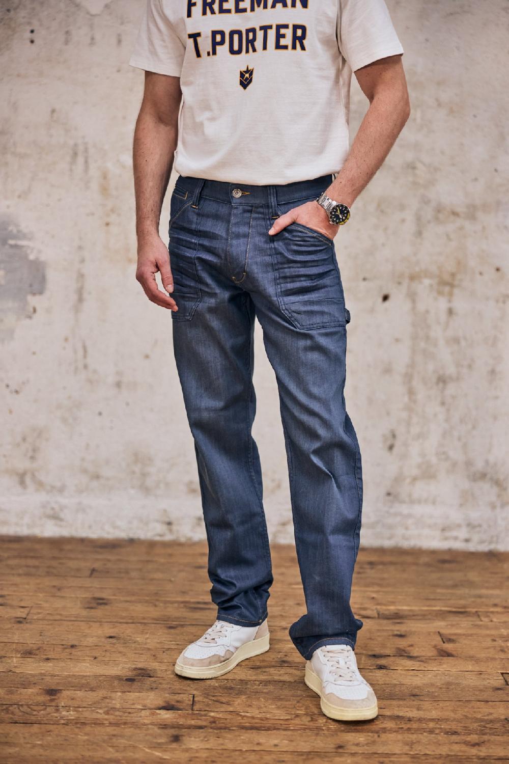 Freeman T. Porter Jhon SDM Jeans Workwear Homme Bleany