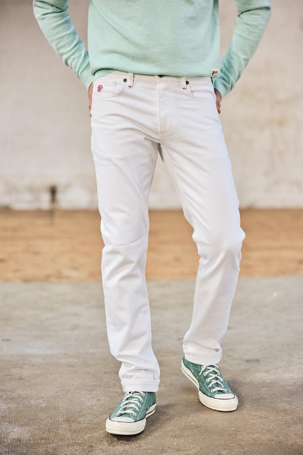 Freeman T. Porter Jimmy Andalousia Pantalon Droit Homme Off White