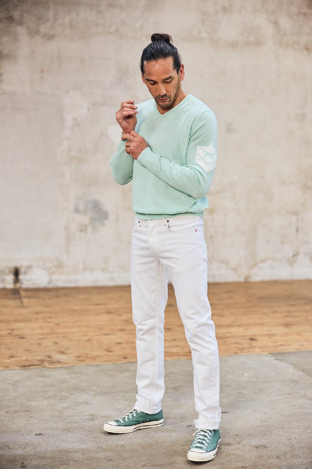 Freeman T. Porter Jimmy Andalousia Pantalon Droit Homme Off White