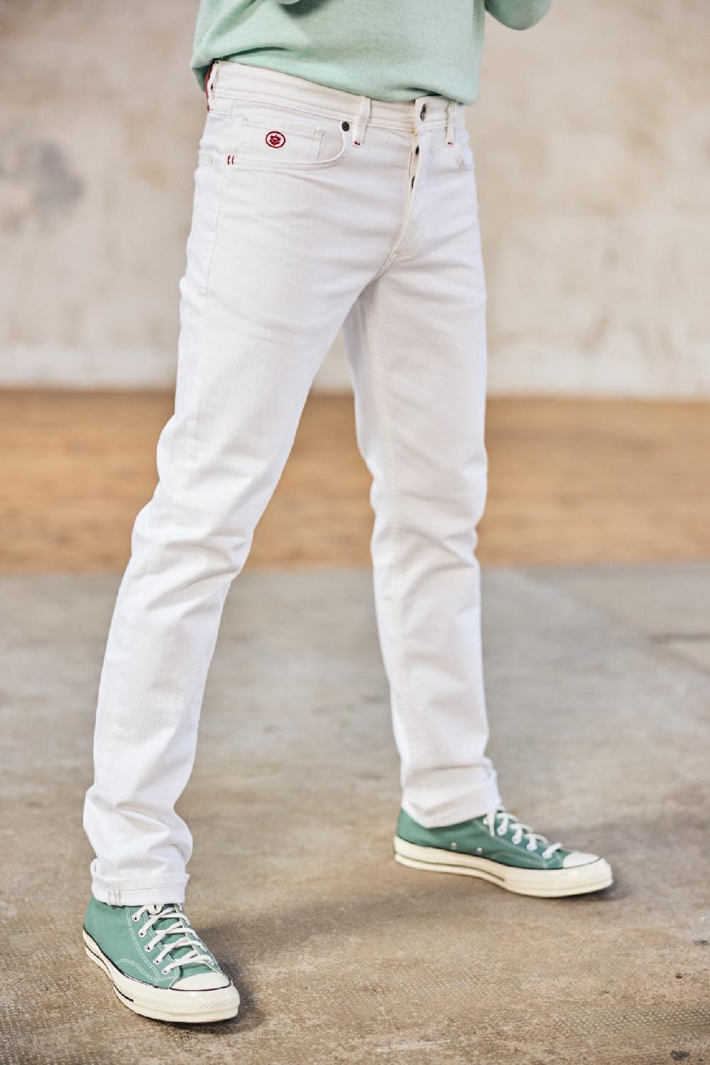 Freeman T. Porter Jimmy Andalousia Pantalon Droit Homme Off White