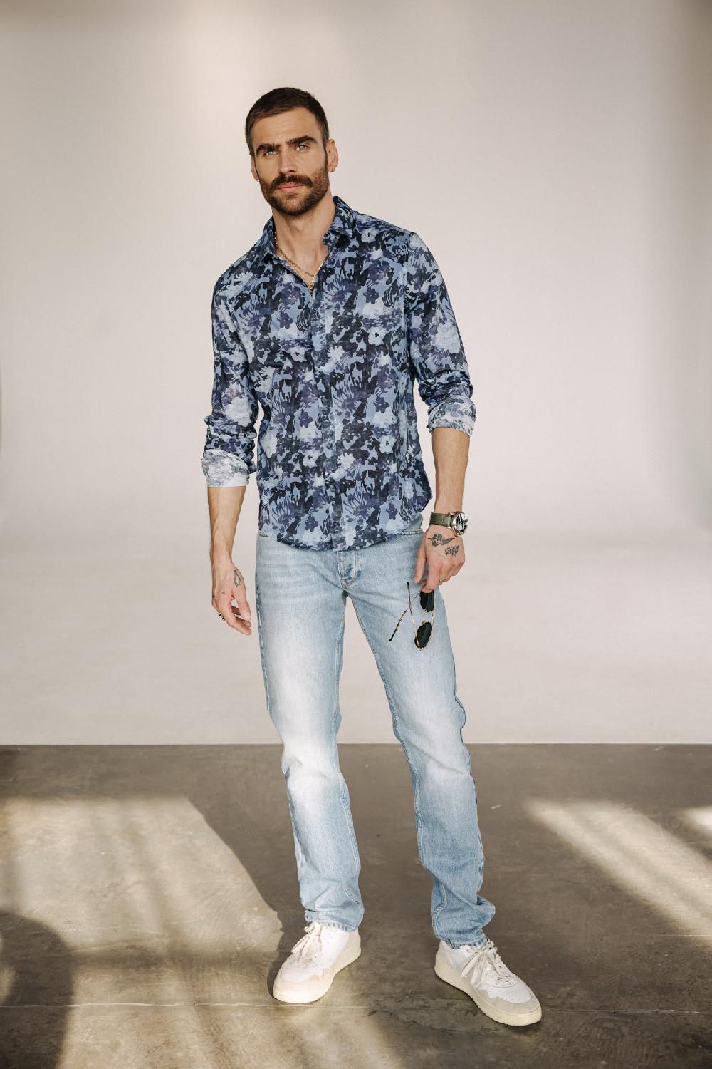 freeman t. porter Jimmy Denim Jeans droit ajusté Homme balik light