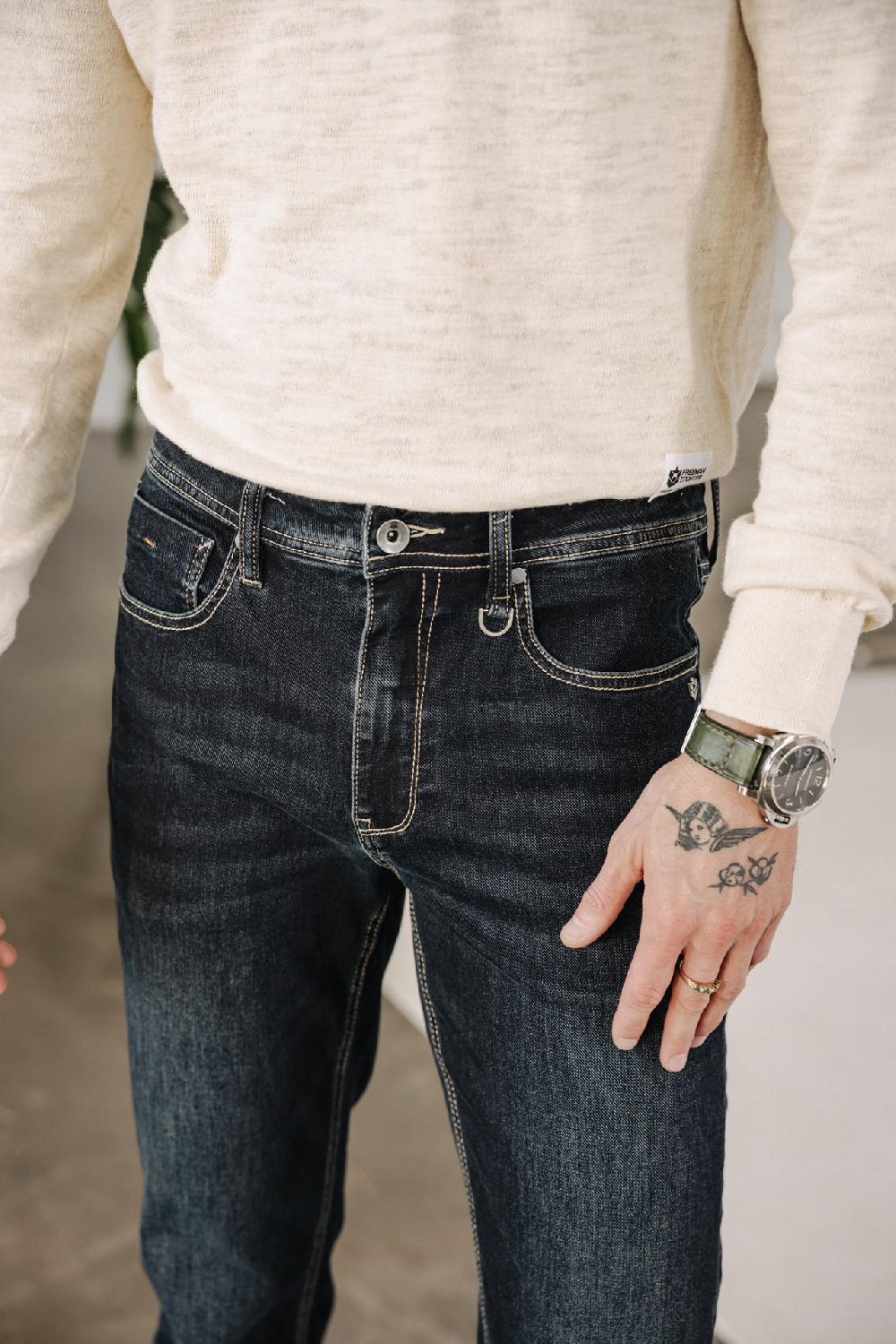 Freeman T. Porter Jimmy S-SDM Jeans Droit Ajusté Homme Joggy