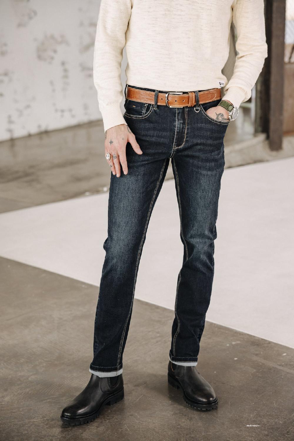 freeman t. porter Jimmy S-SDM Jeans droit ajusté Homme joggy