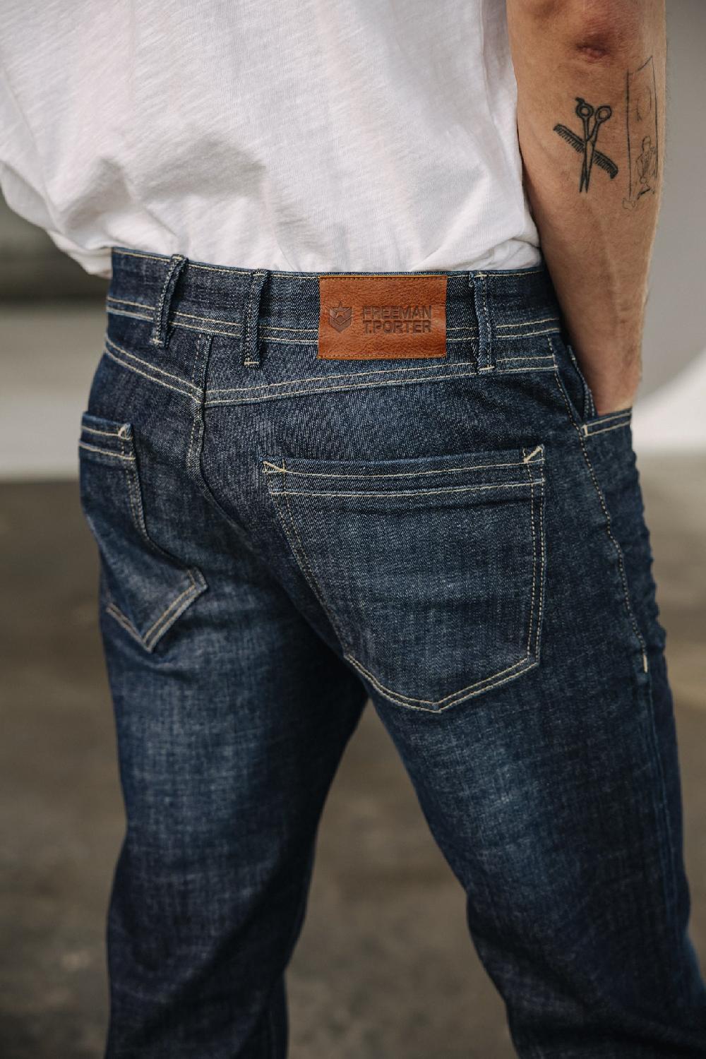 freeman t. porter Jimmy SDM Jeans droit ajusté Homme bordeen