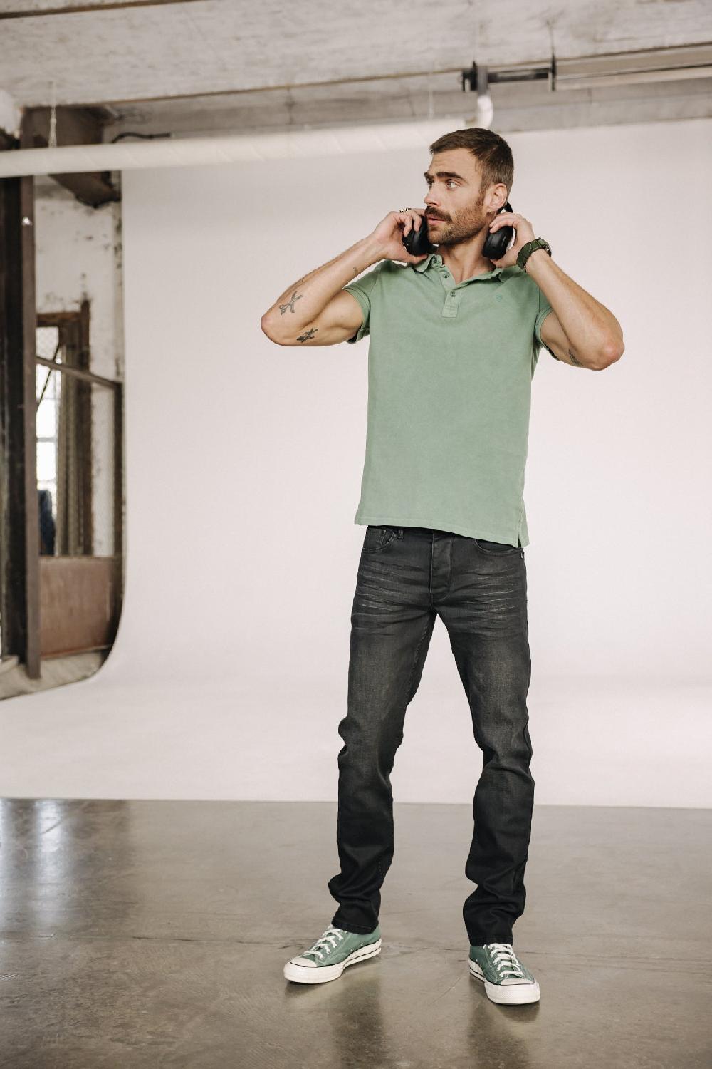 Freeman T. Porter Jimmy SDM Jeans Droit Ajusté Homme Cid Black