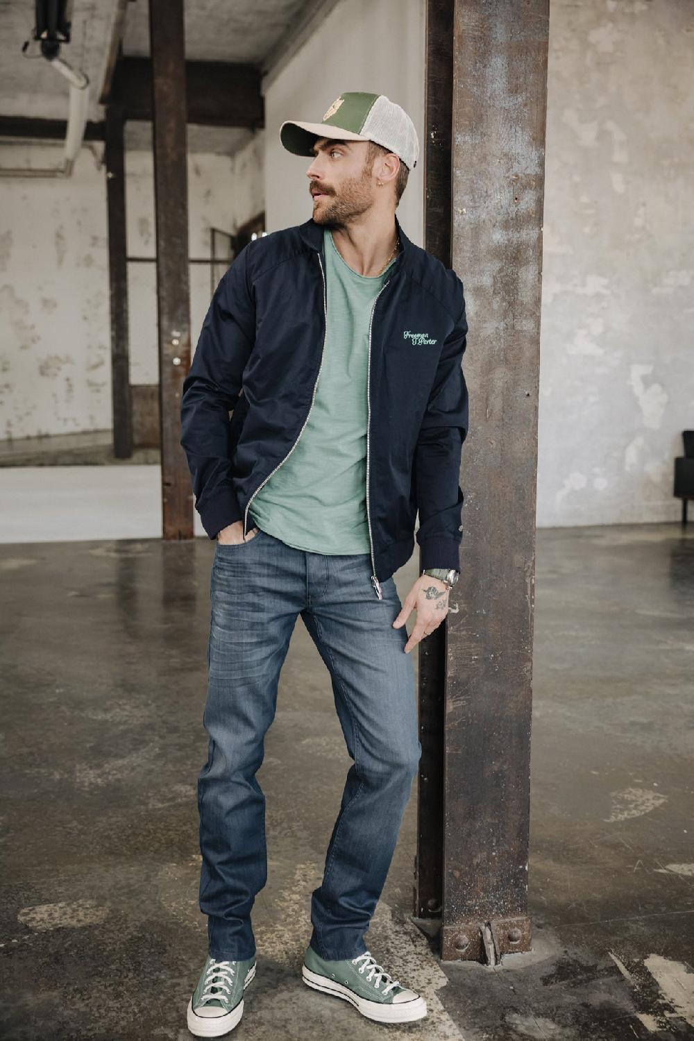 Freeman T. Porter Jimmy SDM Jeans Droit Ajusté Homme Cid Grey-blue