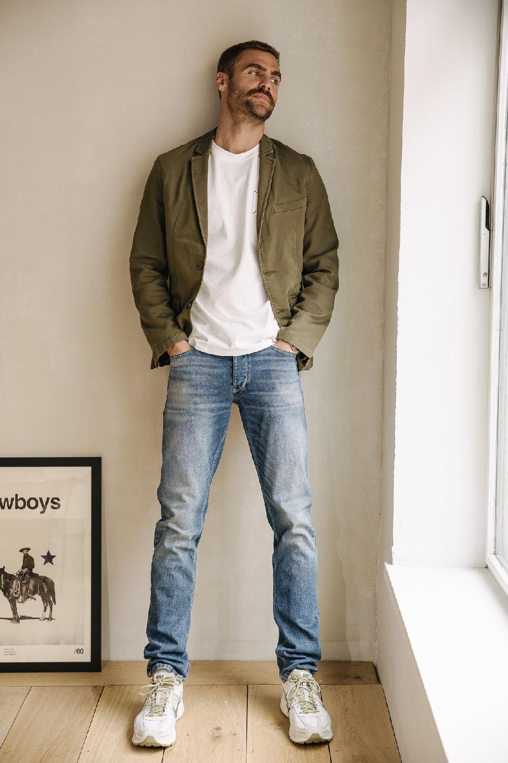 freeman t. porter Jimmy SDM Jeans droit ajusté Homme medium vintage indigo