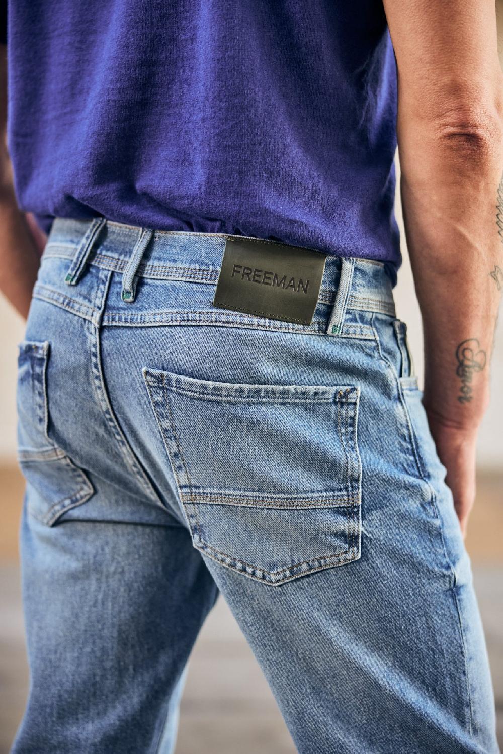 Freeman T. Porter Jimmy SDM Jeans Droit Ajusté Homme Pragua