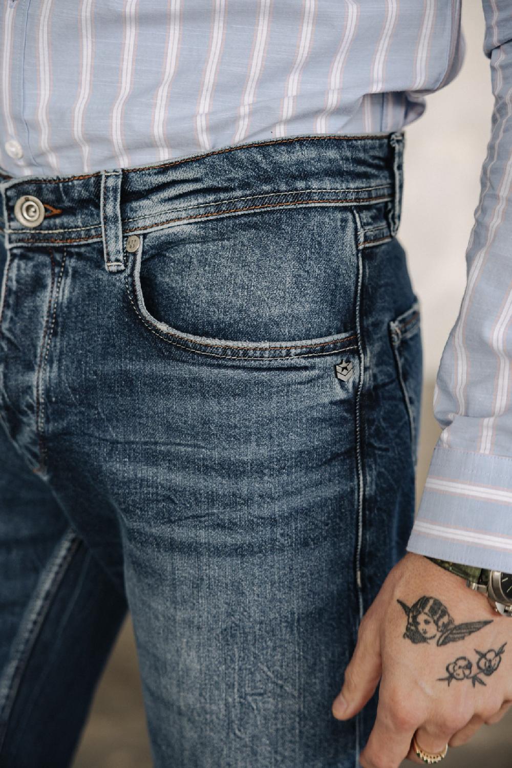Freeman T. Porter Jimmy SDM Jeans Droit Ajusté Homme Sermini